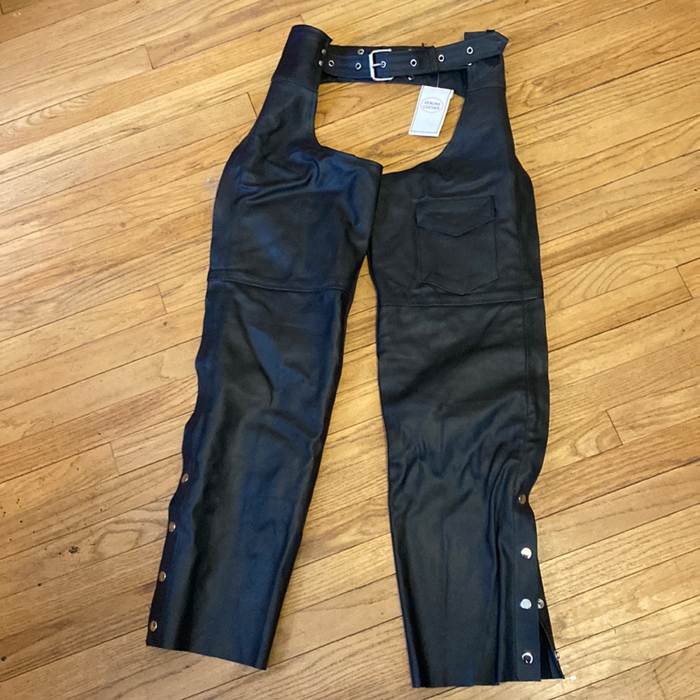 NWT Leather chaps